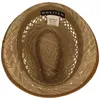 Kinder Strohhut Trilby mit brauner Kordel von Hut-Breiter in beige Náhled obrázku produktu