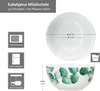 sada 6 eukalyptových misek Ø14cm bílý porcelán 400ml 6 osob Náhled obrázku produktu 6