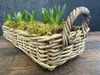 Kosz rattanowy dekoracyjny Zestaw 2 szt. WILLOW prostokątny Podgląd zdjęcia produktu 8