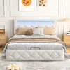 INONEFT Boxspringbett 140x200cm mit LED, Doppelbett mit Produktbild-Vorschau 6