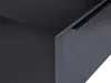 A close-up view of the corner of a black vanity unit, showing the integrated handle. Podgląd zdjęcia produktu