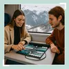 Relaxdays Backgammon, reisspeel dat opgerold kan worden, Productafbeelding-voorbeeld 2