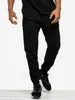 Jigga Crown Stitch Stoff-Jogger-Hose Schwarz / Weiß L Produktbild-Vorschau 3