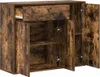 vidaXL Príborník Smoked Oak 88x30x70 cm Inžinierske drevo Náhľad obrázku produktu 4