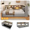 Boxspringbed 90 x 200 cm met hydraulische opbergruimte, Productafbeelding-voorbeeld 1