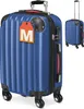 Valise rigide M bleu 4 roues 360° Bagage poignée Voir les images du produit 1