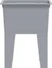 A front view of a gray laundry tub with four legs, set against a white background. Náhľad obrázku produktu