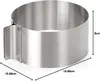 Anello per torte regolabile wenco 16-30 cm Resistente al Anteprima dell’immagine prodotto 10