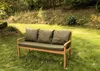 Coussins pour banc de jardin Vert, Siège 100x60x7 + dossier Voir les images du produit 2