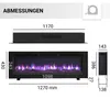Balderia Leif 50" elektrický krb 1800 W Náhľad obrázku produktu 10