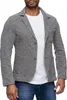 Reslad Herren Strick Sakko Blazer Strick-Jacke RS-1421 Grau Produktbild-Vorschau 4