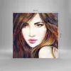 Bilder auf glas - Frau Gesicht Lippen - 50x50cm - Produktbild-Vorschau 3
