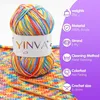 Häkelwolle Farbverlauf 10 x 25g Bunt Acryl für Stricken und Produktbild-Vorschau 4