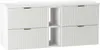 WENA Szafka pod umywalkę 140 cm, ryflowane fronty, metalowe Podgląd zdjęcia produktu 1