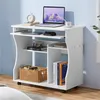 Biurko komputerowe Yaheetech z szufladą na klawiaturę, Podgląd zdjęcia produktu 2