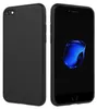 Two views of a black smartphone case, one showing the back and sides, the other showing the front with the screen on. Produktbild-Vorschau