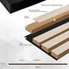 Akustikpaneel mit Holzfurnier in heller Eiche - 2700x600 mm Produktbild-Vorschau 5