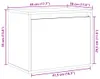 vidaXL Szafka ścienna 45x30x35 cm lite drewno sosnowe Podgląd zdjęcia produktu 8
