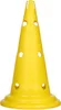 Lot de 2 cônes de signalisation jaunes, avec orifices, de Voir les images du produit 1