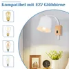 ZMH Applique Blanc Intérieur Bois avec Interrupteur à Voir les images du produit 9