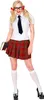 Schulmädchen-Kostüm für Frauen y Schuluniform 5-teilig - XL Produktbild-Vorschau 1