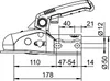 AL-KO Kugelkupplung AK270 bis 2700 kg, Rohr 50 mm, Produktbild-Vorschau 2