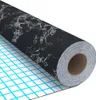 vidaXL Selbstklebende Möbelfolie Schwarz Steinoptik 500x90 Produktbild-Vorschau 4