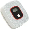 A white smoke and carbon monoxide detector with a digital display and a test button. Produktbild-Vorschau