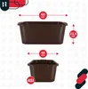 KOTARBAU® Mörtelkübel eckig 45 L Braun Kunststoff Produktbild-Vorschau 5