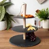 Servierständer mit 3 Ebenen Excellent Houseware, Schiefer, Produktbild-Vorschau 9