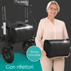 ELONEO Rollator pieghevole con sedile, rollator per esterni Anteprima dell’immagine prodotto 2