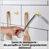 DEKAZIA® Zestaw 4 Haki Złote – Garderoba, wieszaki na Podgląd zdjęcia produktu 3