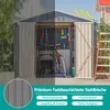 Metall Geräteschuppen Gerätehaus , 8x6FT Produktbild-Vorschau 8