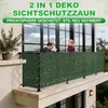 UISEBRT Clôture brise-vue en lierre artificiel 100 × 1800 Voir les images du produit 6