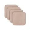 Four beige square seat cushions are stacked diagonally on a white background. Anteprima dell’immagine prodotto