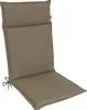 A taupe colored chair cushion on a white background. Produktbild-Vorschau