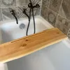 Badewannenablage Fichte mit Nut für Smartphone und Tablet Produktbild-Vorschau 2
