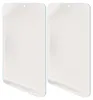 Two clear screen protectors are shown side-by-side on a white background. Produktbild-Vorschau