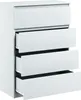 Kommode mit 4 Schubladen Sideboard Moderne weiss mat Produktbild-Vorschau 3