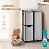 SONGMICS Mülltrennsystem Küche 60 L Tretmülleimer mit 3 Produktbild-Vorschau 6