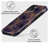 A phone case with a floral pattern is shown at an angle. Produktbild-Vorschau