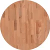 vidaXL Tischplatte Ø60x1,5 cm Rund Massivholz Buche Produktbild-Vorschau 4
