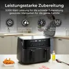 KLAMER Heißluftfritteuse Duo 9 L – Doppelkammer Airfryer Produktbild-Vorschau 4