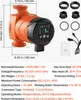 A product shot of a circulation pump with accompanying specifications and accessories. Podgląd zdjęcia produktu