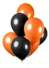 10 Luftballons schwarz orange Halloween Produktbild-Vorschau 1