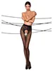 Passion - Tiopen 006 panty's met open kruis - Zwart Productafbeelding-voorbeeld 1