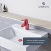 SANTRAS® Waschtischarmatur mit Zugstange in Rot (RAL 3003) Produktbild-Vorschau 3