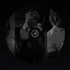 A circular collage of people wearing headphones, with a music note icon in the center. Náhled obrázku produktu