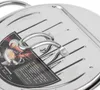 Japonský styl Mini nerezový fritovací hrnec s teploměrem Náhled obrázku produktu 9