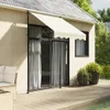 vidaXL Tenda da sole retrattile crema 150x150 cm in tessuto Anteprima dell’immagine prodotto 2